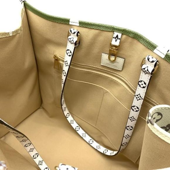 Louis Vuitton Tote Bag On The Go Monogram Khaki GM Shoulder Bag - Picture 5 of 6